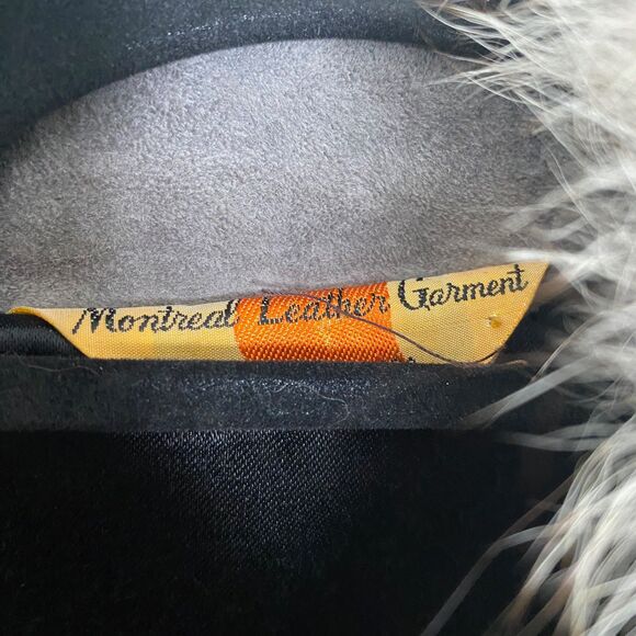 Saks Fifth Avenue Vintage Suede Leather Penny Lane Trench Coat Made in Canada L - Picture 10 of 11